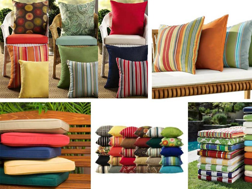 Outdoor furniture cushions