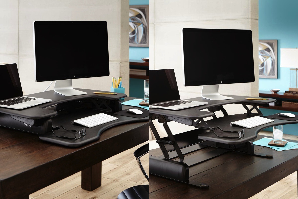 Adjustable Stand Up Desk Converter A Smart Ergonomic Workspace Solution lifestylemanor