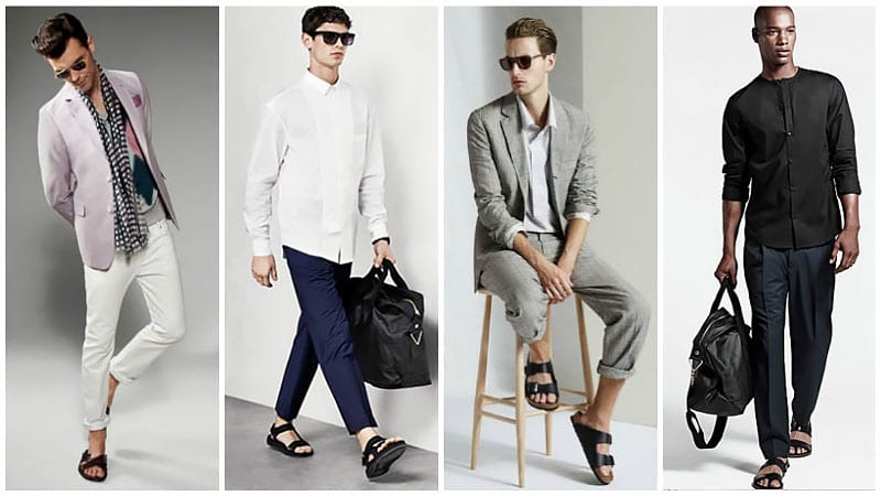 men sandals outfits