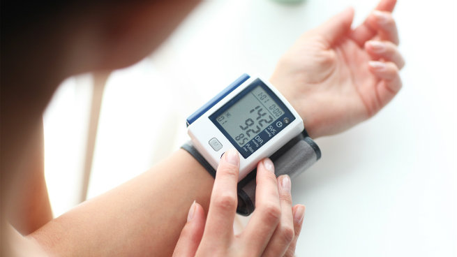 on track with blood pressure Omron
