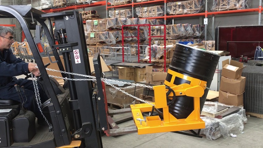 Drum Handling with forklift