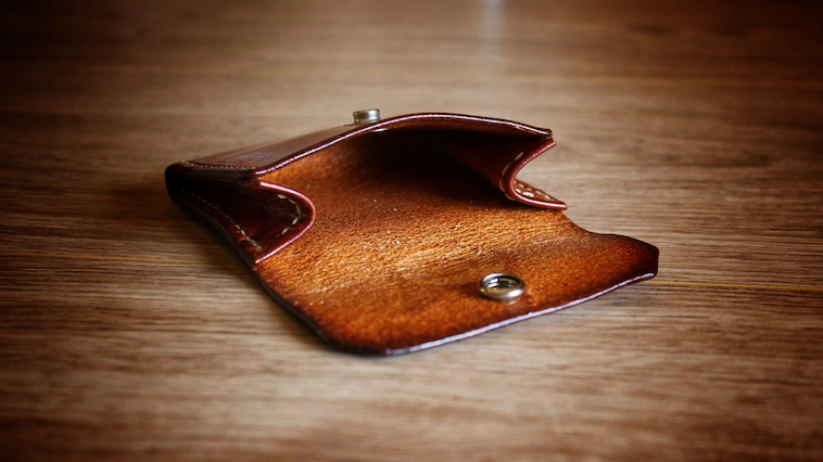 leather coin pouch