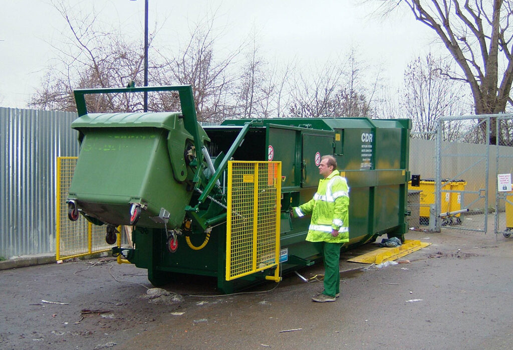 bin lifter container
