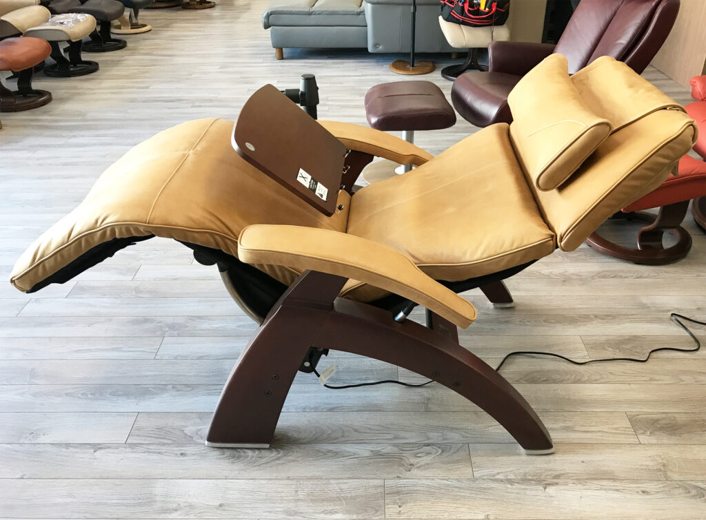 human touch chair brown