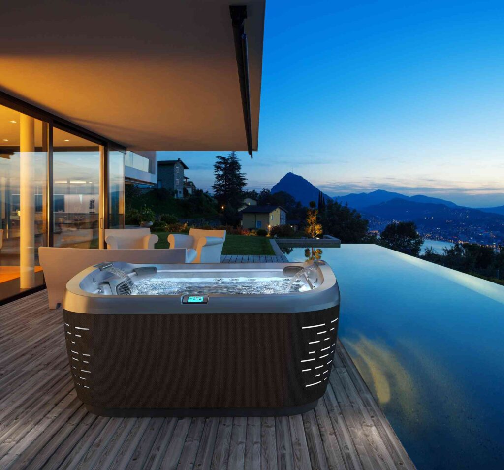 Outdoor spas are large tubs filled with water and are mostly used for relaxation and pleasure. These tubs come in a variety of types or sizes - you can even find 6 person spa models.