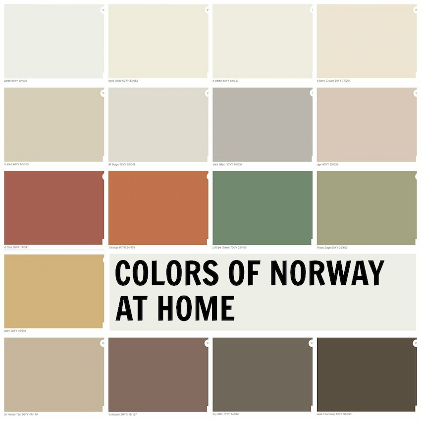 colours for scandinavian style