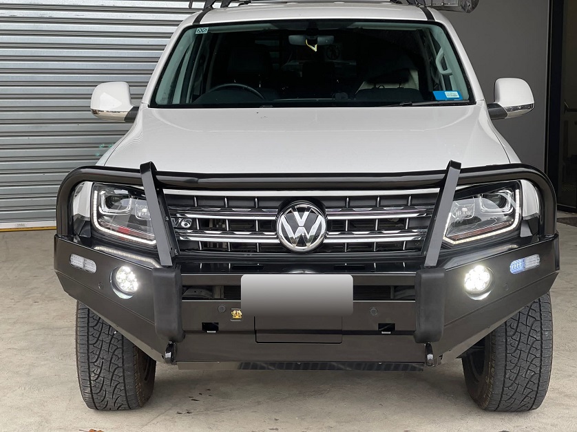 VW Amarok with a bull bar.