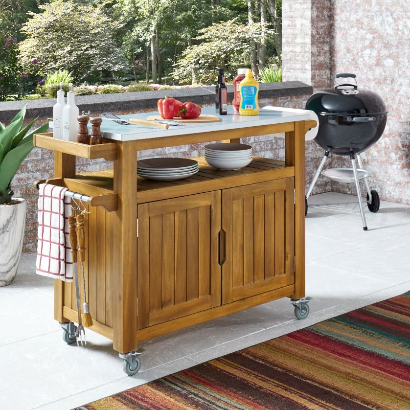 outdoor bar cart