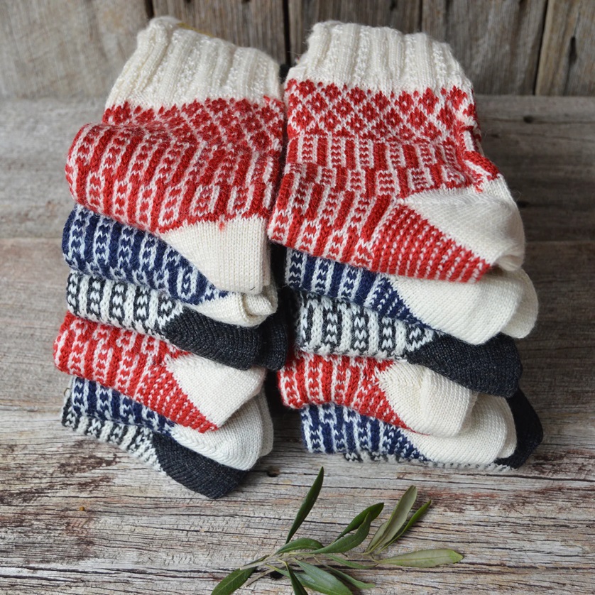 Hygge Fairisle Organic Wool Socks (Adults 36-43)