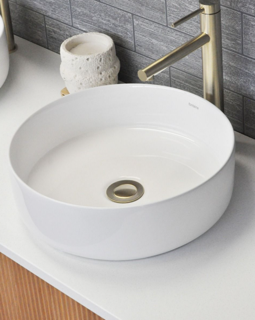 Joslin 750 Fluted Curved Ash Vanity