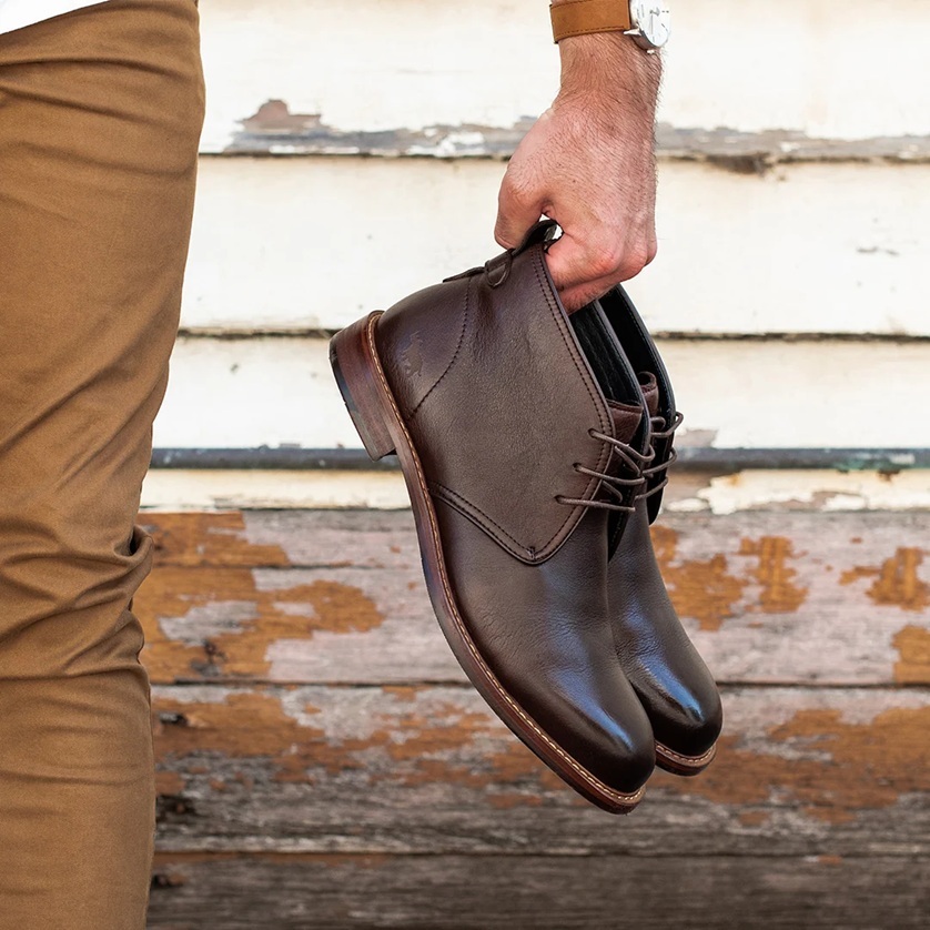 Bail Lace Up Boots Dark Brown